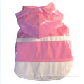 Eco-friendly Pet Dog Pvc Raincoat / Doggie Raincoat Coat Hoodie Pink Color